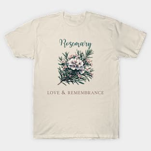 Rosmary, botanical illustration T-Shirt